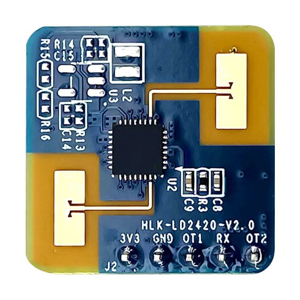 Módulos de Radar LD2420 Módulo de Sensor de movimiento humano 24GHz compatible con interfaz GPIO UART Sensor inteligente de baja potencia 5PIN