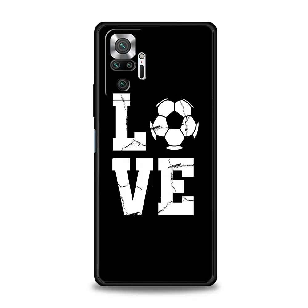 Funda de teléfono con diseño de jugador de fútbol para Xiaomi Redmi Note 12 11 10 Pro 9S 9 8 7 9T 8T 9C 9A 8A 12 11T 5G 10S K50 Gaming - imagen 4