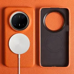 Honor Magic 7 Pro / Magic6 Pro – Funda magnética de cuero genuino