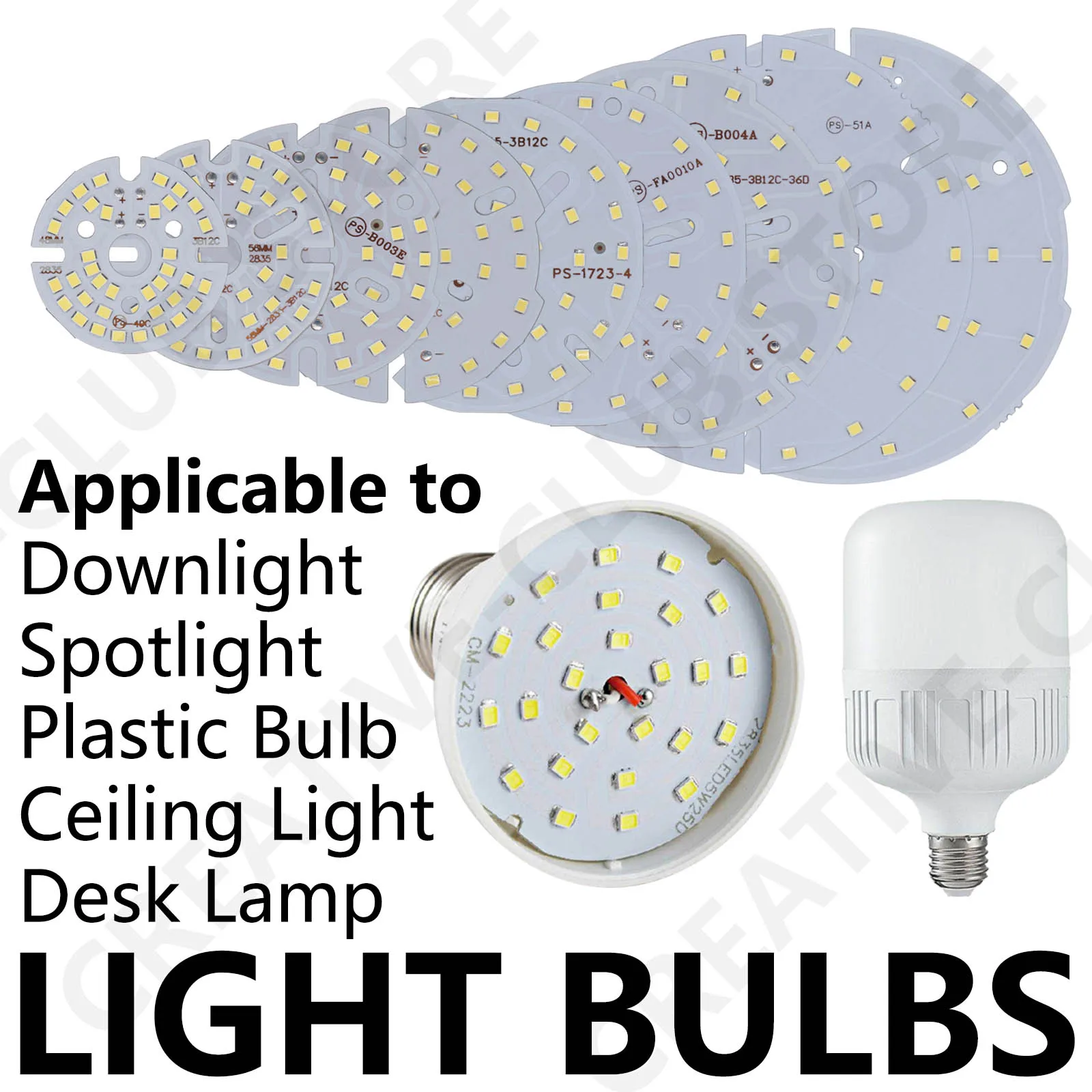 Chip LED SMD 12W DC35-37V 2835 tablero de luz de brillo DIY para luz descendente LED PCB de techo con placa de lámpara de repuesto de bombilla LED - imagen 4