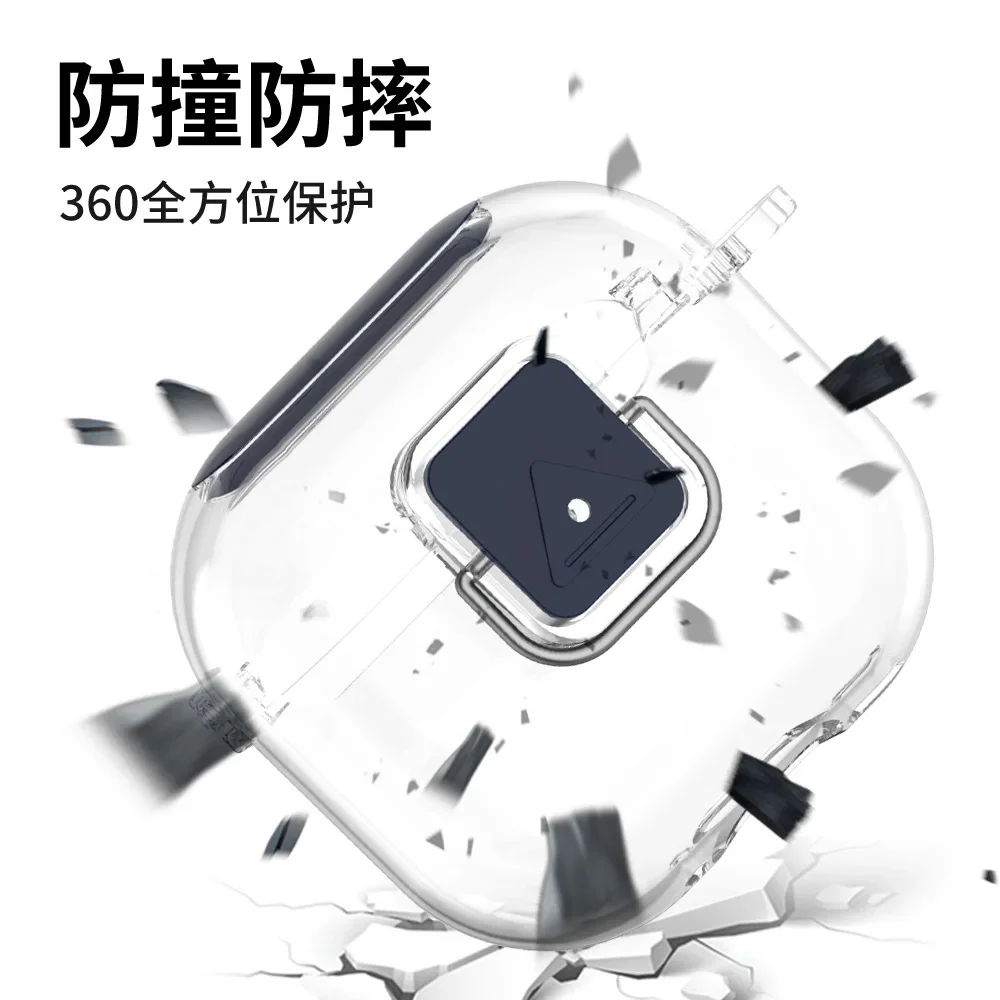 Para Apple Airpods 4 funda para auriculares funda de lujo a prueba de golpes funda para auriculares con llavero para Airpods Pro 2 funda accesorios - imagen 3