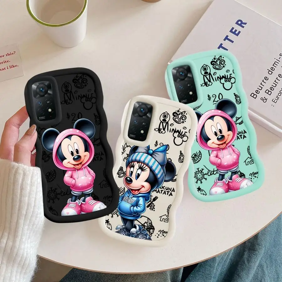 Funda para Xiaomi Redmi Note 13 Pro Plus 9S 9 11 12 10 14 Pro 8 10S funda de teléfono suave Minnie Mickey Disney - imagen 5
