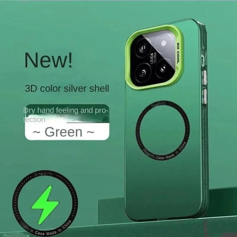 Para Magsafe funda esmerilada mate de carga inalámbrica para Xiaomi 15T 15 14 13 17 13T 14T Pro Poco m6 f7 Ultra x6 f6 X7 pro c85 - imagen 3