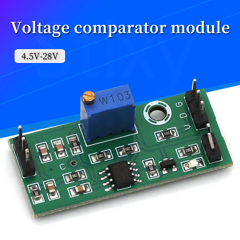 Módulo comparador de voltaje LM393 3,5-24V Control de comparador analógico de salida de alto nivel con indicador LED