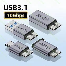Adaptador USB-C a Micro USB 3.0 - 10Gbps Alta Velocidad