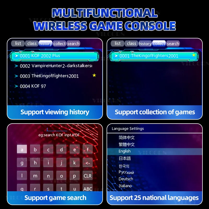 【Salida de teléfono Android opcional】 Consola de videojuegos M8 4K Game Stick para PS1 SNES SEGA MAME 15 Emulator 40000+ de juegos Máquina retro - imagen 4