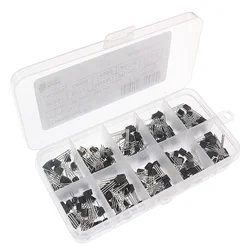 Kit transistores TO-92 NPN PNP para prototipado electrónico