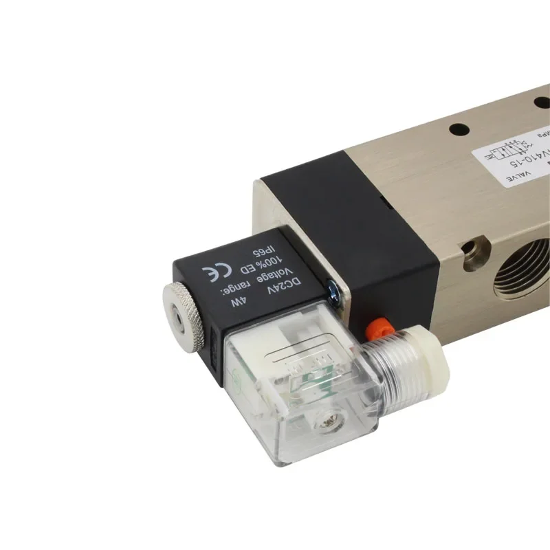 Válvula Solenoide 4V410-15 de 5 puertos y 2 posiciones de alta calidad con accesorios DC24v DC12V AC110V AC220V AC380V - imagen 4