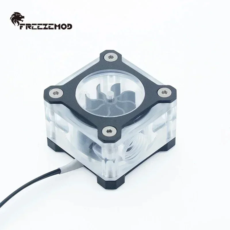 Monitor de caudalímetro de computadora, enfriador de agua con monitoreo de flujo, refrigeración por agua para PC, 5V, 3 pines, ARGB, negro, rojo, azul, plateado, LSJ-KJR