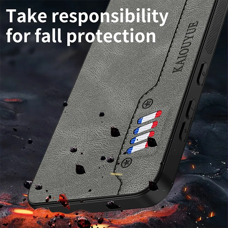 Para Infinix Hot 50 Pro Plus funda nueva funda protectora trasera de piel de cuero PU para Infinix Hot 50 40 Pro 50i Hot50 carcasa de teléfono - imagen 4