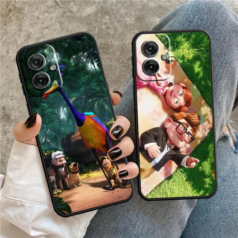 Disney Dream Travel Movie Up para Motorola G85 Edge 50 G24 G35 G14 G04 40 G72 G34 G31 G Stylus G54 G13 G32 5G funda de teléfono negra - imagen 4