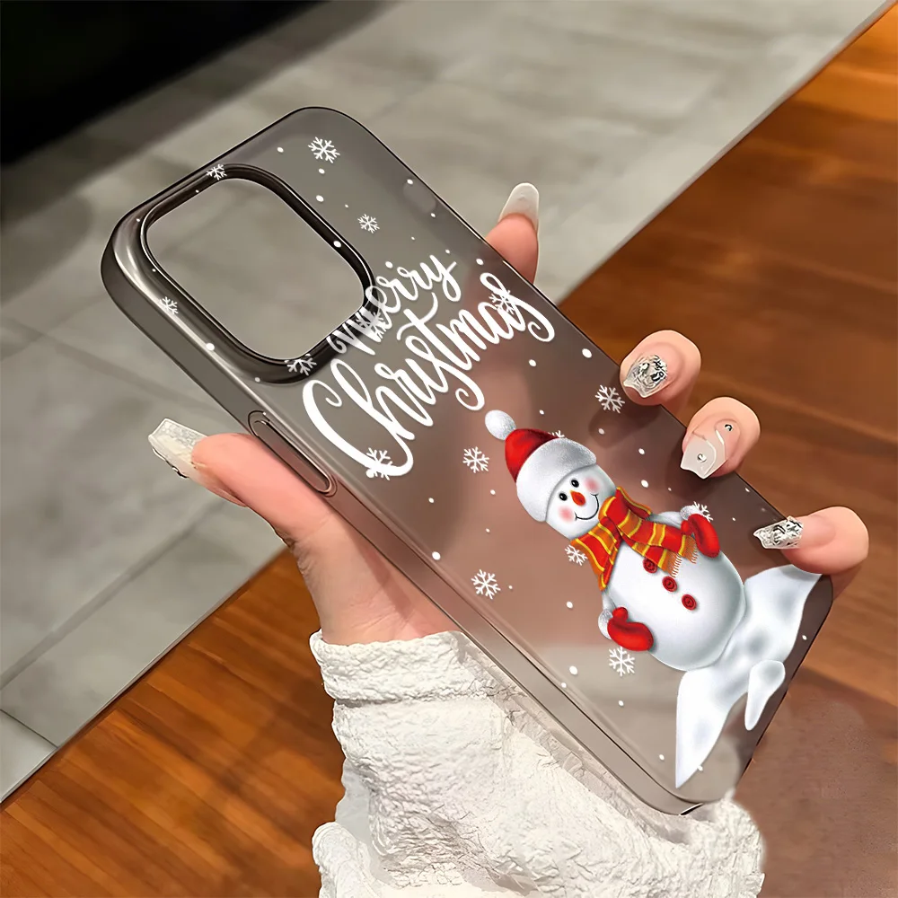 Funda de teléfono mate Feliz Navidad para iPhone 16 Pro Funda iPhone 13 15 Pro Max 14 11 12 16promax 15promax 14promax Funda de silicona - imagen 3