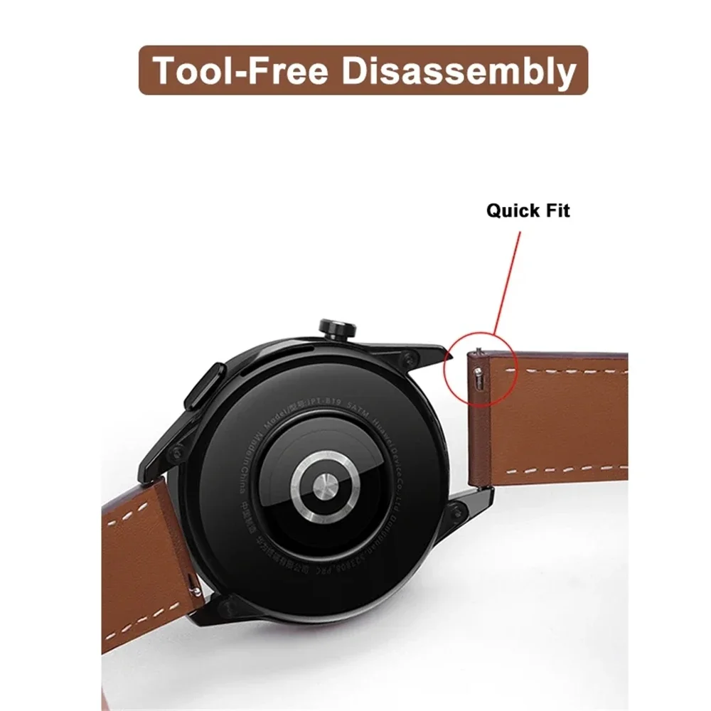 Correa de 20mm 22mm para SUUNTO RACE S/OCEAN/VERTICAL/5 9 PEAK PRO correa de reloj de cuero para Suunto 3 Fitness Correa accesorios de pulsera - imagen 5