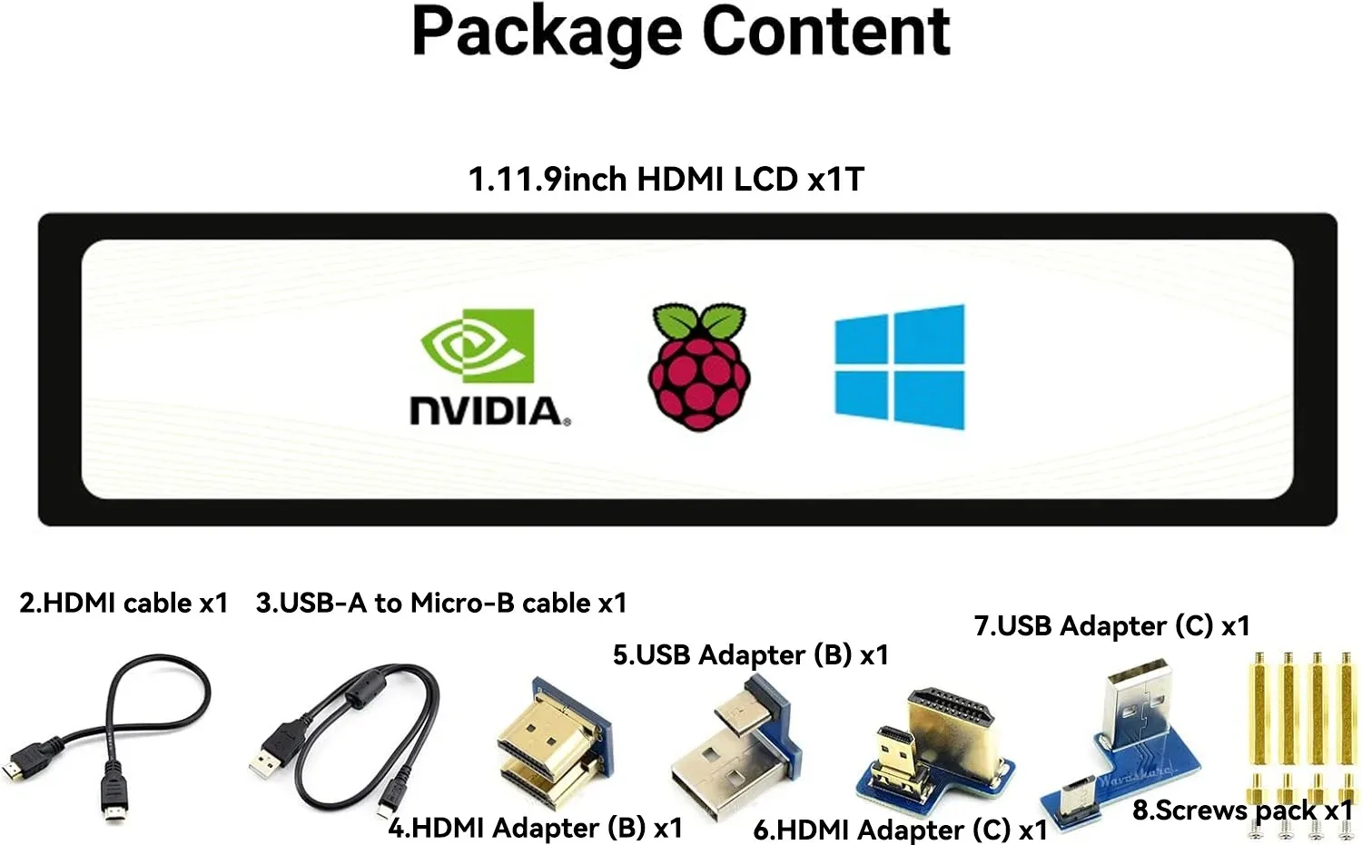 11.9 inch HD Display