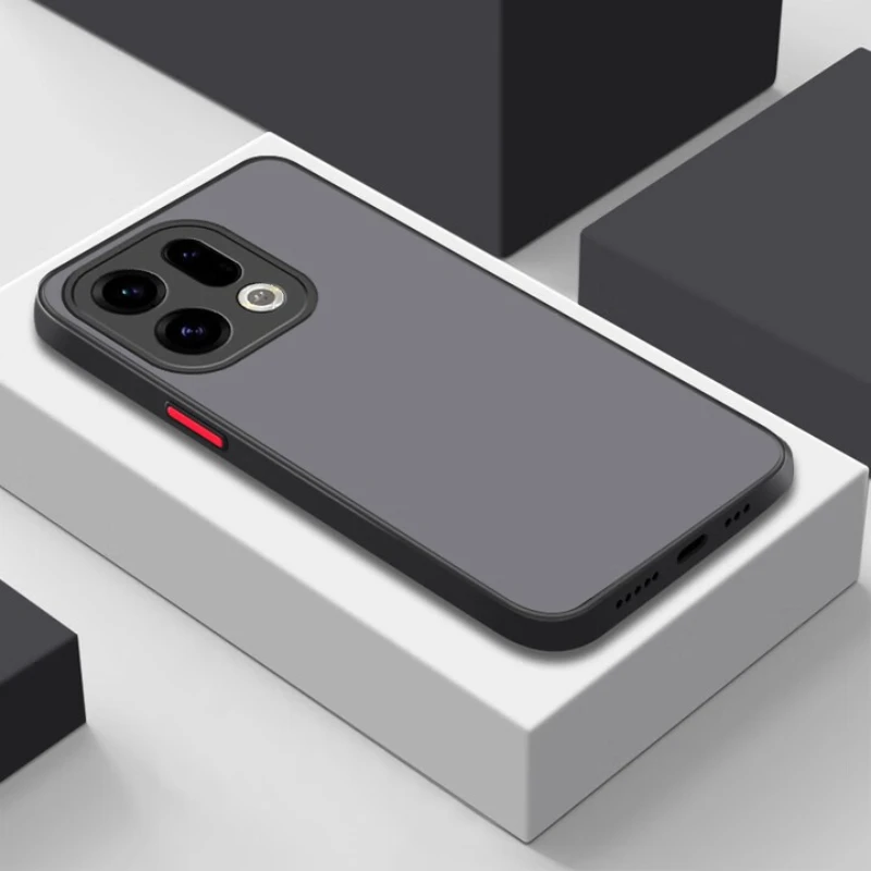 Para OPPO Find X9 Pro sensación de piel a prueba de golpes funda de teléfono para OPPO Find X 9 FindX9pro suave TPU parachoques transparente duro PC contraportada