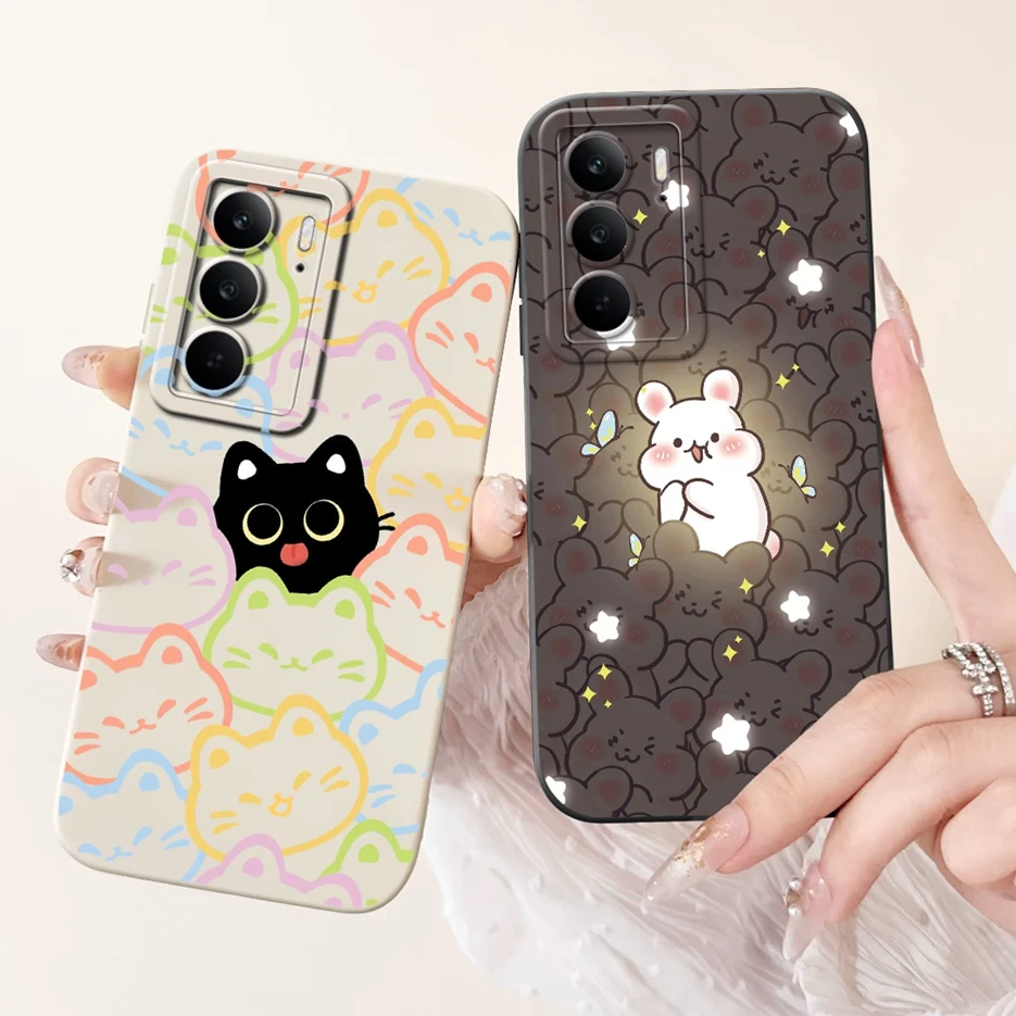 Para Realme C75 4G funda bonita de dibujos animados de lujo cubierta pintada de caramelo a prueba de golpes suave TPU funda de teléfono para Realme C75 C 75 RealmeC75 bolsas - imagen 4