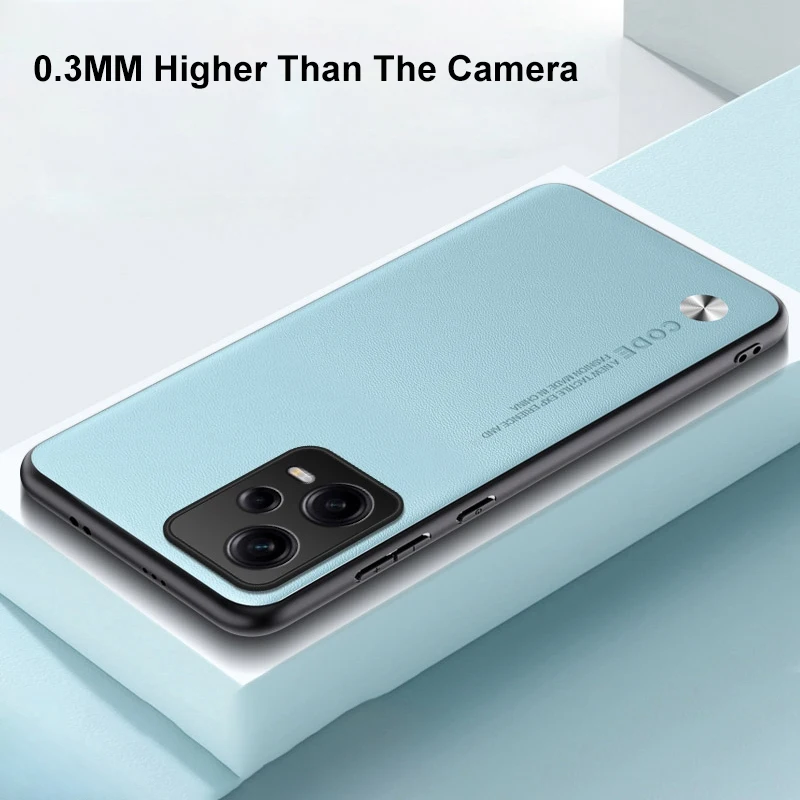Funda de cuero PU de lujo para Xiaomi Poco X5, funda trasera de silicona mate a prueba de golpes, funda de teléfono de protección completa para Poco X5 5G PocoX5 - imagen 4