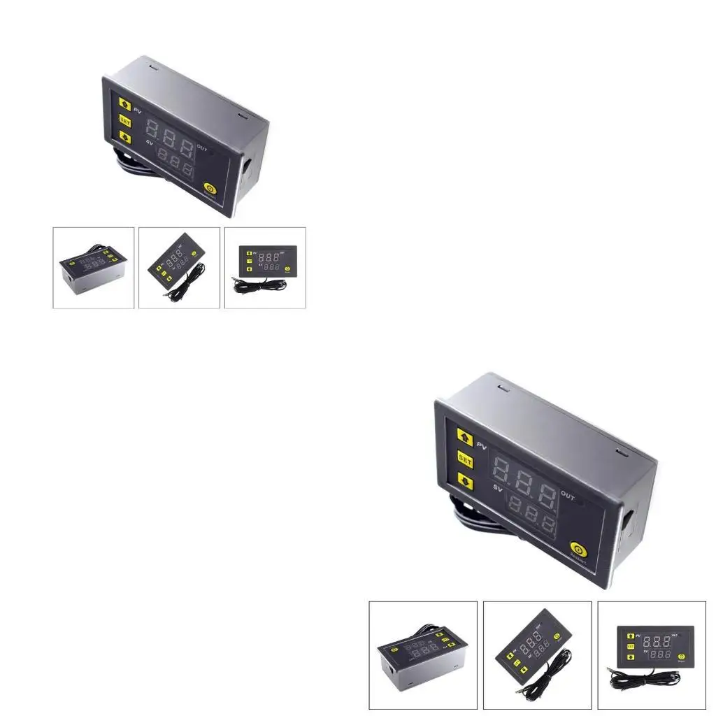 R53C DC5V/DC24V 20A Control temperatura Pantalla LCD Controlador temperatura digital