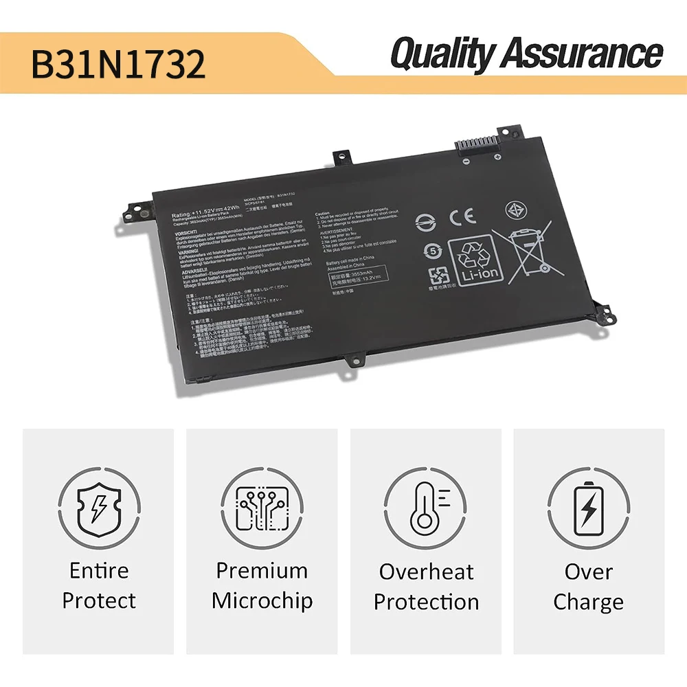 B31N1732 Reemplazo de batería para ASUS VivoBook S14 S430FA S430FN S430UA S430UN X430FA X430FN X430UF X430UN K430FA K430FN K430UF - imagen 5