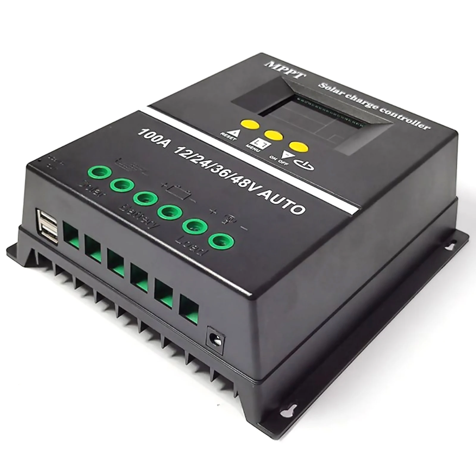 Controlador de carga Solar MPPT 100A, regulador inteligente de batería de Panel Solar de 12V, 24V, 36V y 48V para plomo-ácido/litio - imagen 2