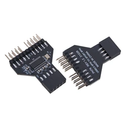 Adaptador Divisor USB 2.0 Placa Base – 9 Pines 1 a 2 Interno