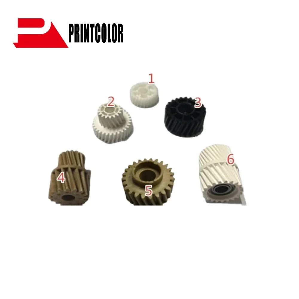 Engranaje impulsor del fusor Compatible para Konica Minolta Bizhub C451 C550 C452 engranaje de tóner de transferencia C552 C650 C652 engranaje del fusor 6 unids/set
