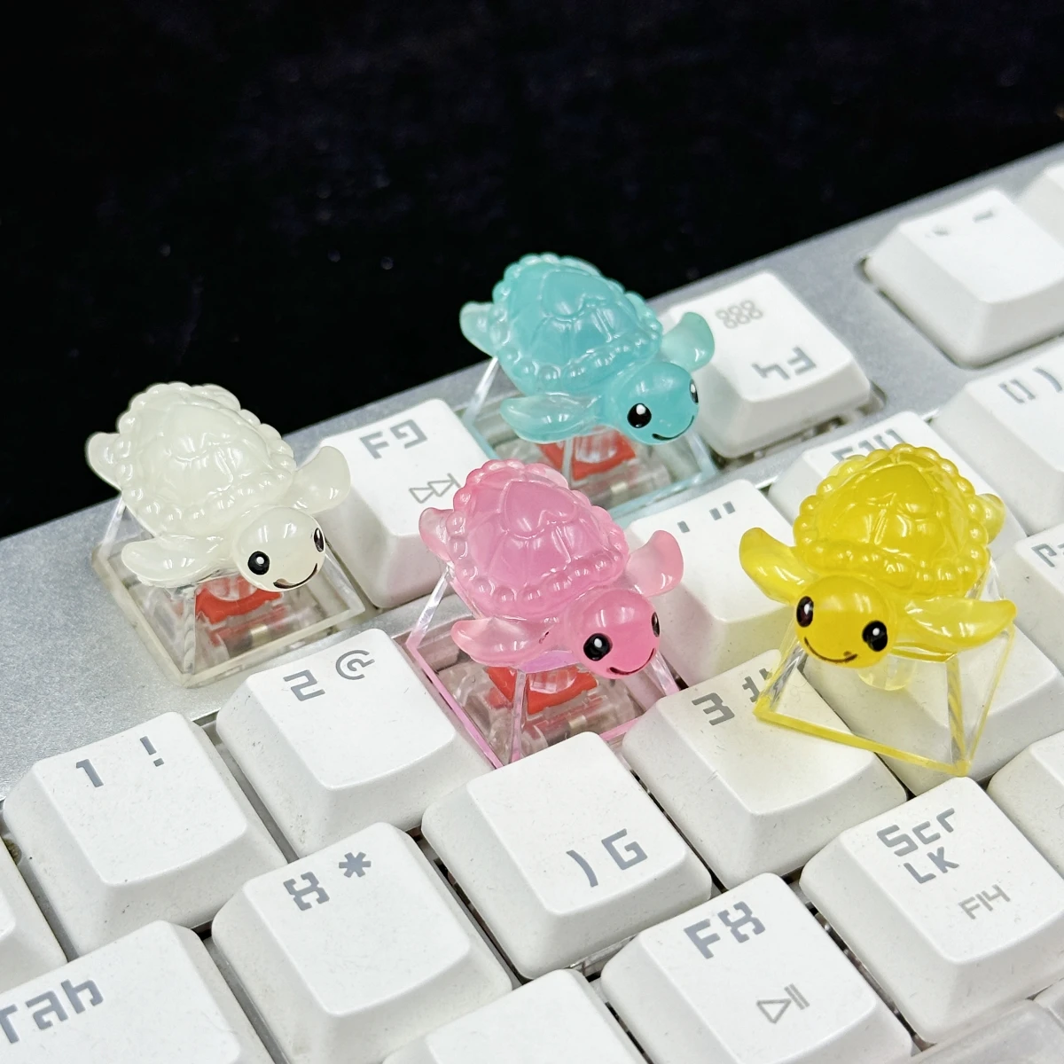 Tapa de tecla translúcida 3D de animales de dibujos animados para Teclado mecánico de eje cruzado - imagen 2