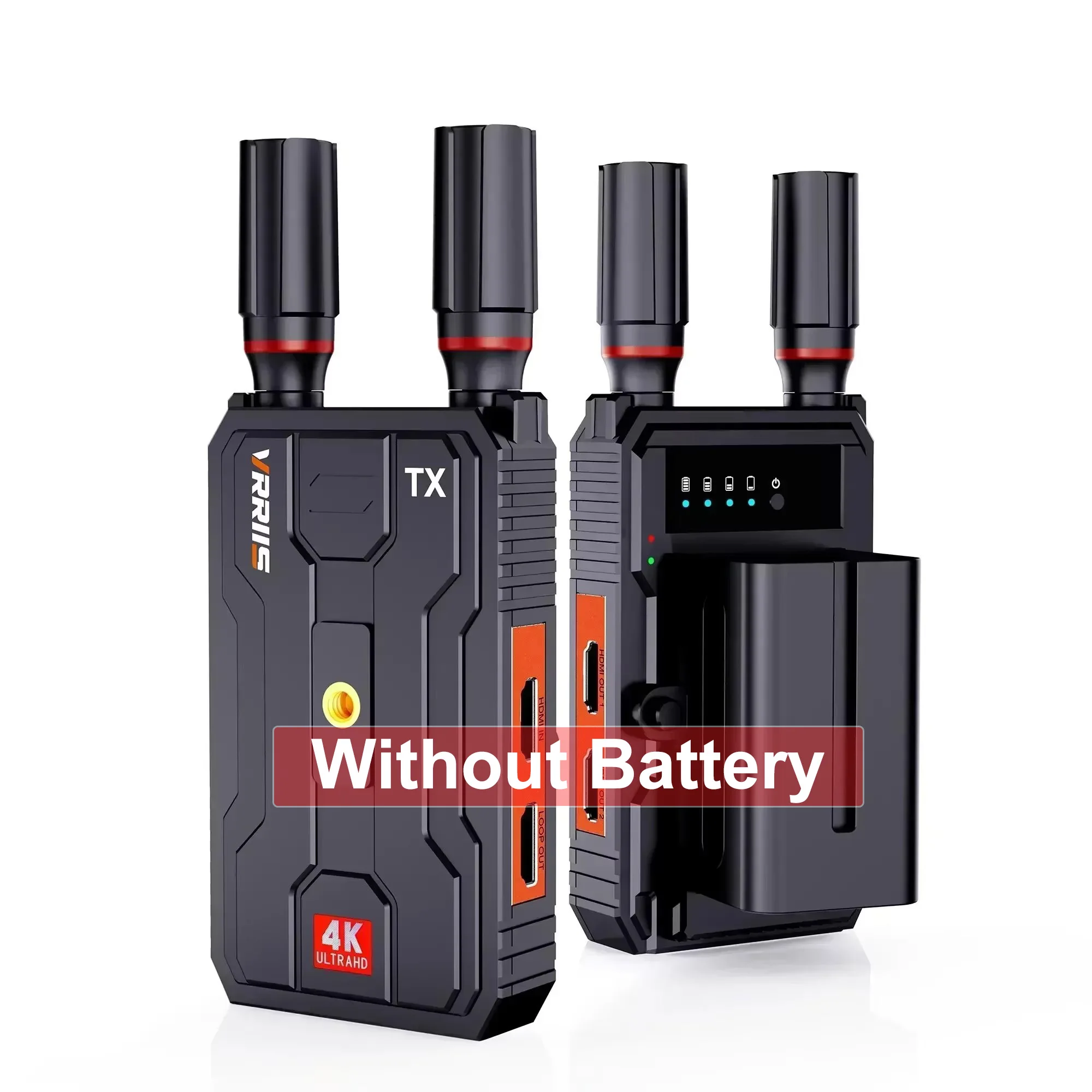 VRRIIS WL097 PRO 4k sistema de transmisión de vídeo inalámbrico 400m para ordenador portátil cámara transmisión vídeo Audio a TV proyector Monitor - imagen 5