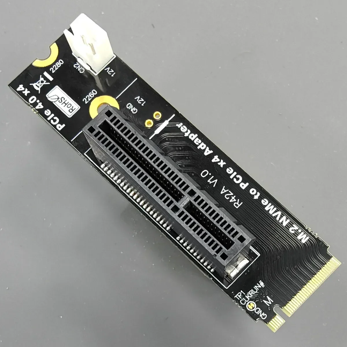 Adaptador M.2 NVMe a PCIe X4 X16, placa PCB PCIE 4,0 para M2 MKey 22110 2280, captura de red elevadora, tarjeta de expansión convertidor USB SSD - imagen 3