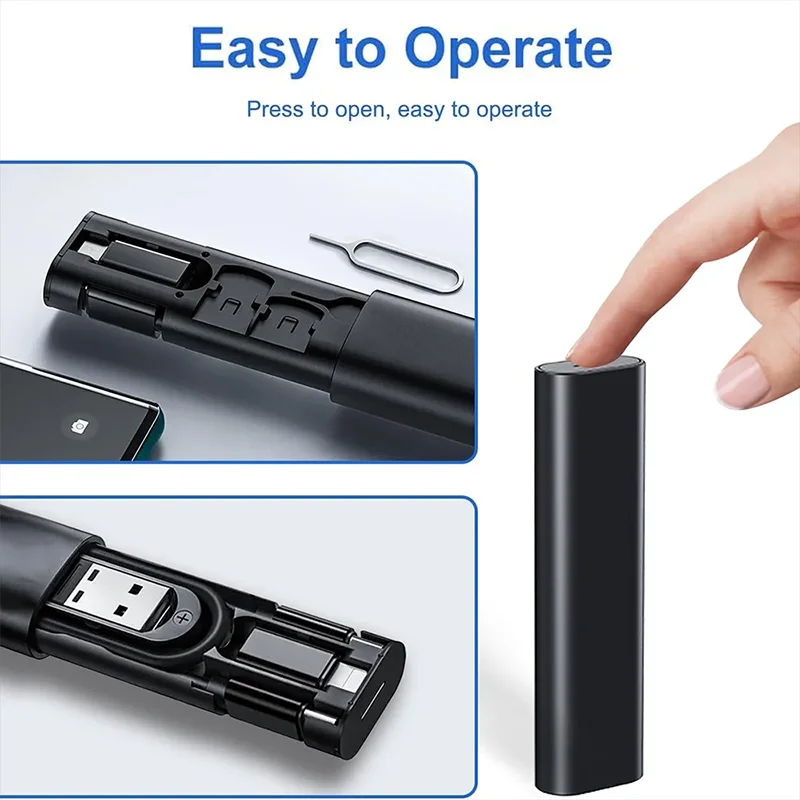 Cable PD60W USB C a tipo C para iPhone 15 Pro Max 5 en 1, juego de funda de carga, Cable adaptador USB para Samsung S23 Xiaomi - imagen 5