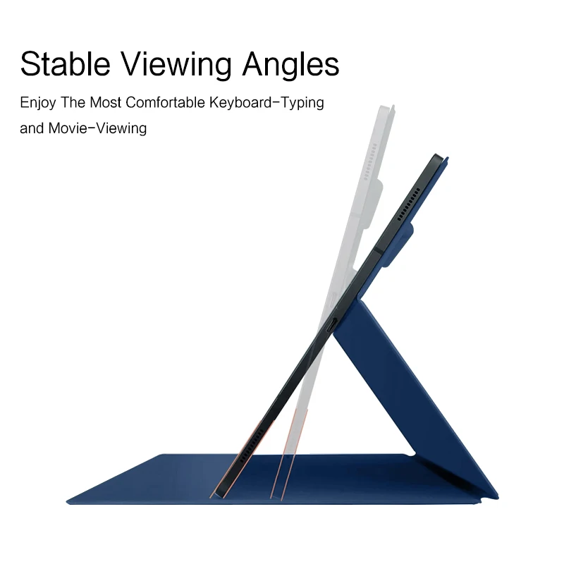 AJIUYU-funda magnética para tableta Samsung Galaxy Tab S8 + S7 FE Plus, cubierta inteligente con ranura para portalápices integrada, 12,4 pulgadas, S8 11 - imagen 4