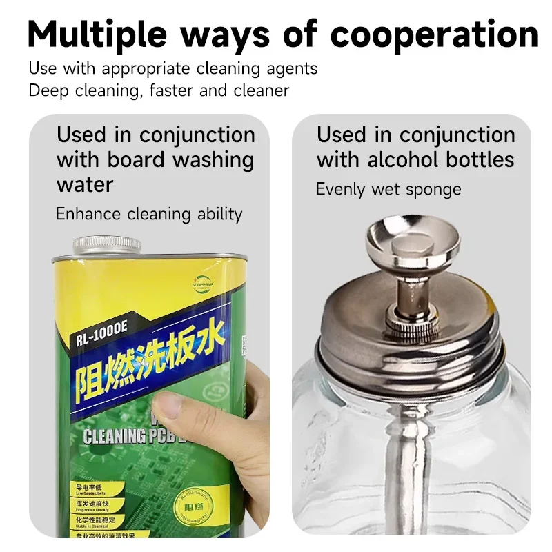 XZZ XINZHIZAO 500 Uds Nano esponja de limpieza sin residuos pantalla de teléfono PCB placa base cámara de vidrio trasero flujo de soldadura limpieza de aceite - imagen 5