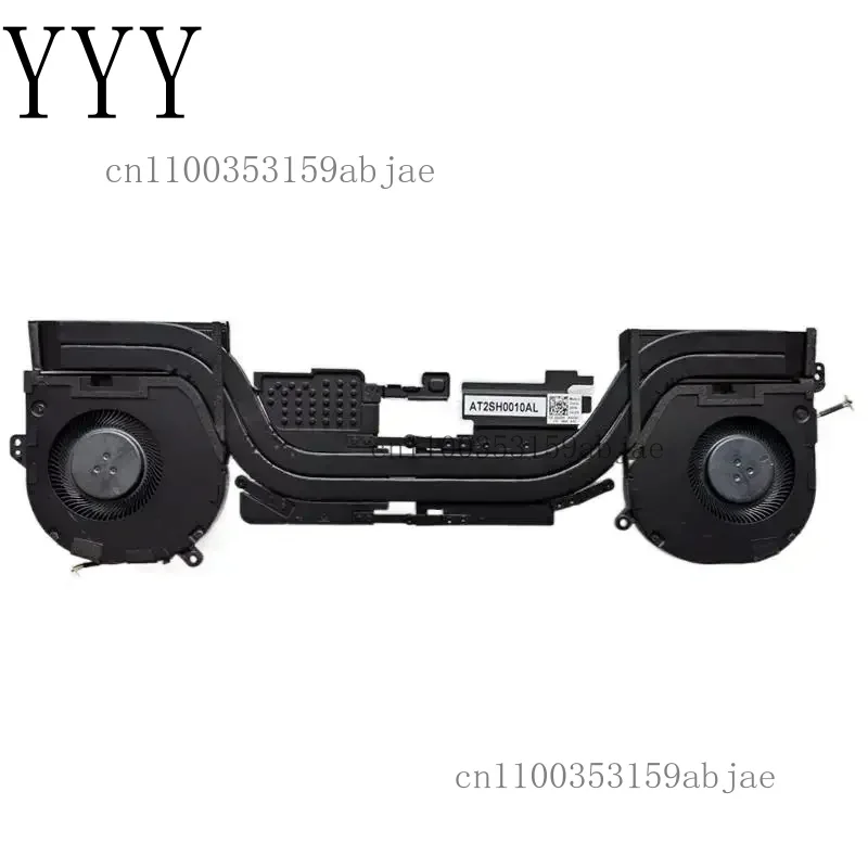 Ventilador disipador de calor para CPU de ordenador portátil GPU para DELL XPS 15 9500 Precision 5550 P91F AT2SH0010AL 442PH DC28000OSSL/RSL 009RK6 0DJH35