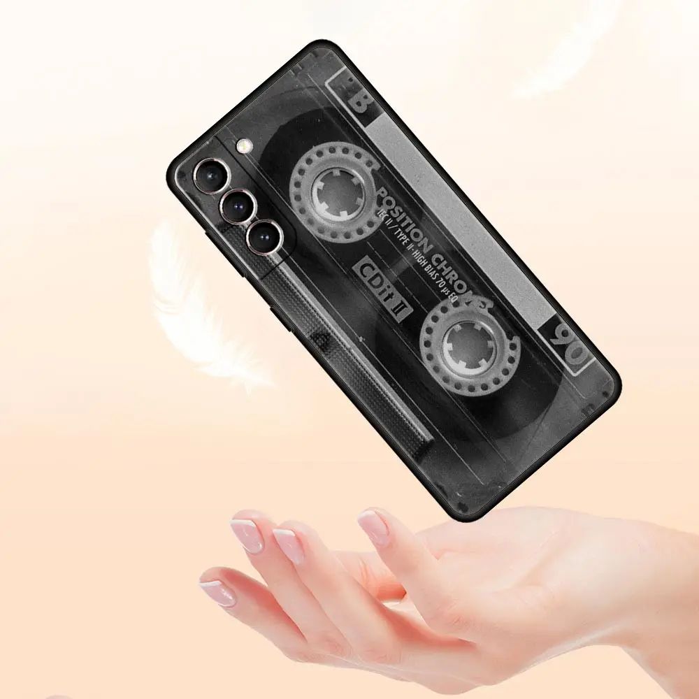 Funda de teléfono con Cassette de cinta de Radio magnética para Samsung Galaxy S24 S23 S22 Ultra S20 S21 FE 5G S10 S9 Plus S10E S8 S7 - imagen 5