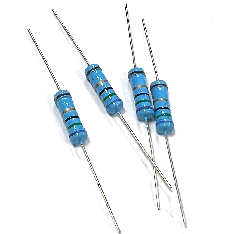 20 piezas 2W 1% 0R1 0R12 0R15 0,18 0,22 0,25 0,1 0,12 0,15 R Ohm resistencia de película metálica 0.1R-10M