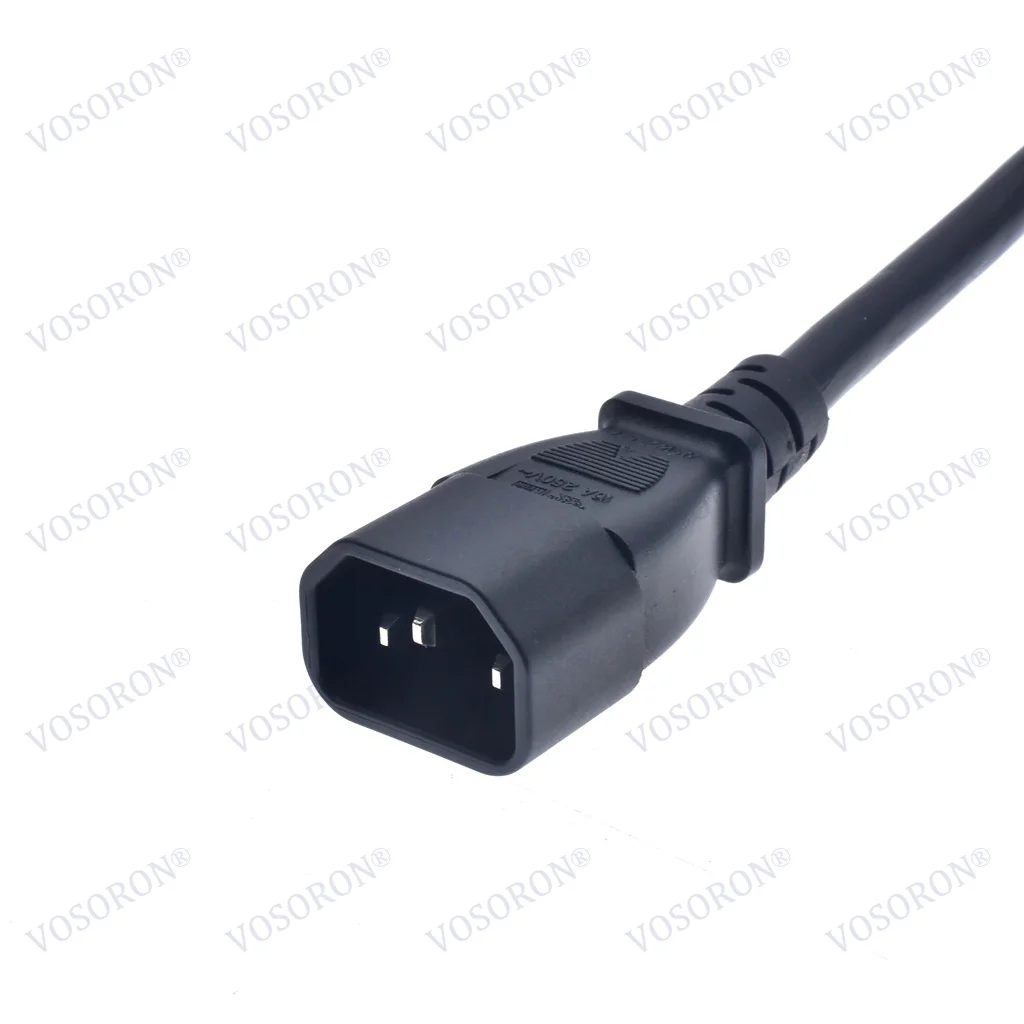 250V 10A IEC 60320 C14 320 C14 Macho a C15 Hembra 3X1.5m2 Cable de extensión de alimentación para enchufe de hervidor 1,8 M - imagen 4