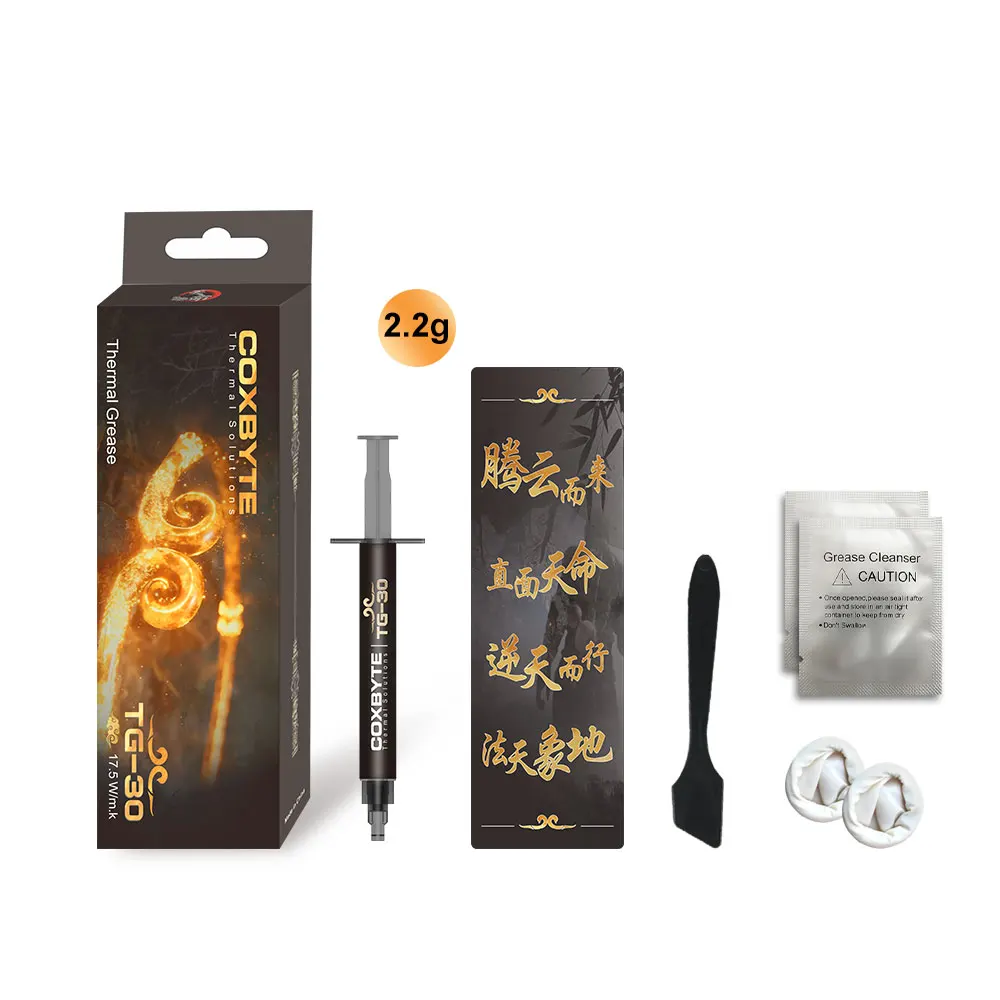 Coxbyte TG-30, pasta térmica de 2,2g, grasa de silicona conductora térmica para gráficos de portátiles, CPU, GPU, Chips de ventilador de refrigeración - imagen 3
