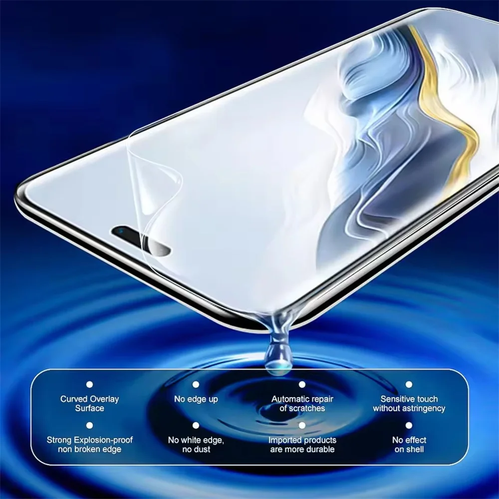 Protector de pantalla 8 en 1 para Honor Magic 6 7 Pro 5 4 Lite película de hidrogel suave para Honor X9C X9B X9A X8B X8A X7B X7A película de lente de cámara - imagen 5