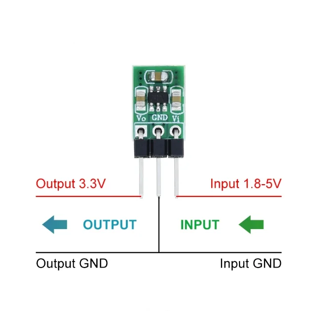 Módulo de potencia de DC-DC, conversión de elevación de 1,8 V-5V a 3,3 V - imagen 2