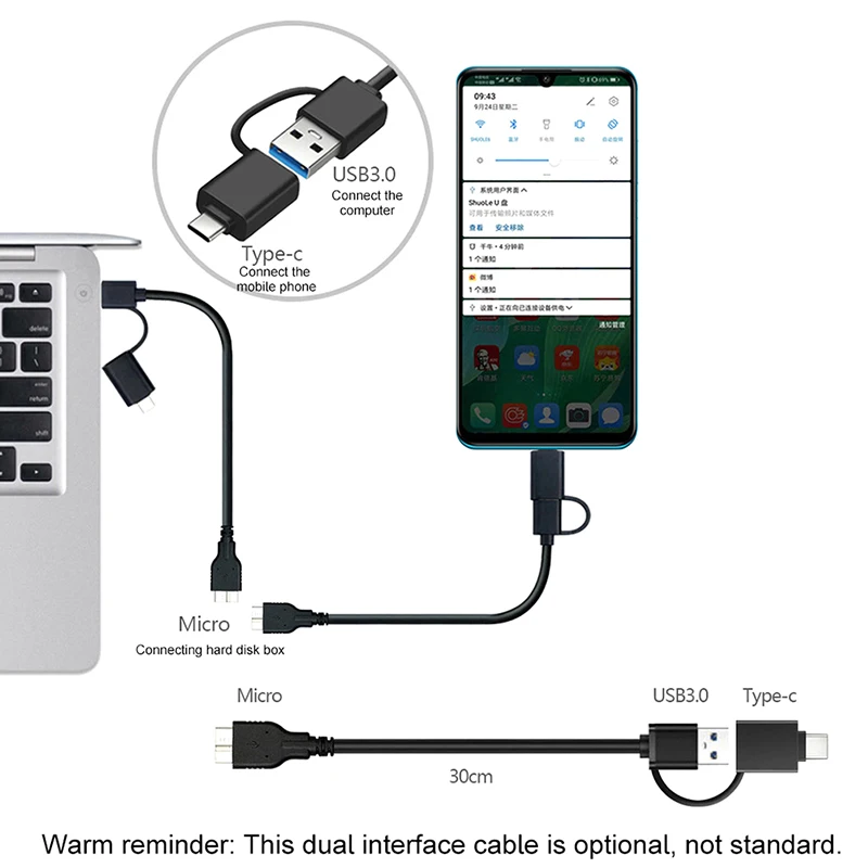 Caja de disco duro externo para móvil, carcasa de Hdd SATA de 2,5 pulgadas, USB 3,0, herramienta gratis, 5 Gbps - imagen 3