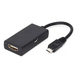 Adaptador MHL Micro USB a HDMI para Android y Proyector