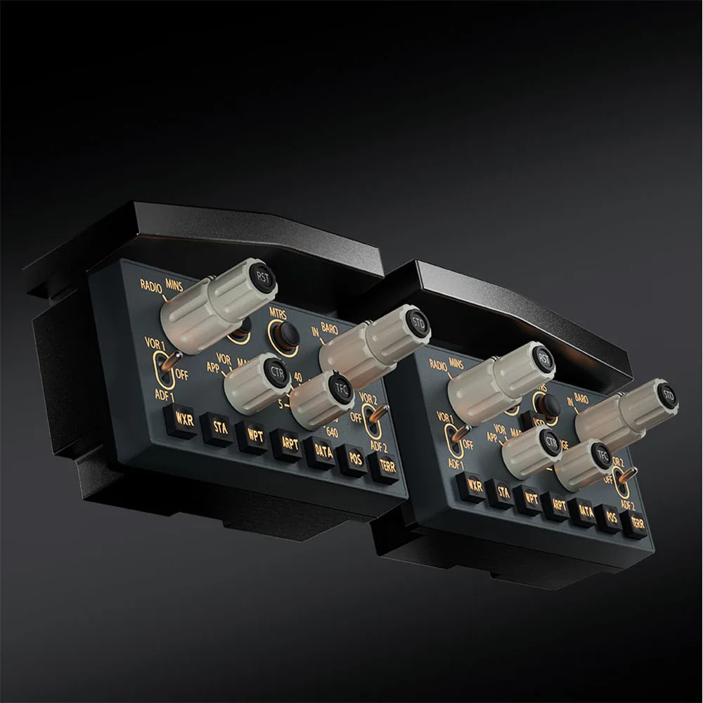 WINWING Simulador de vuelo PDC 3N /PDC3M Panel de vuelo izquierdo y derecho Zibo PMDG iFly para X-Plane MSFS