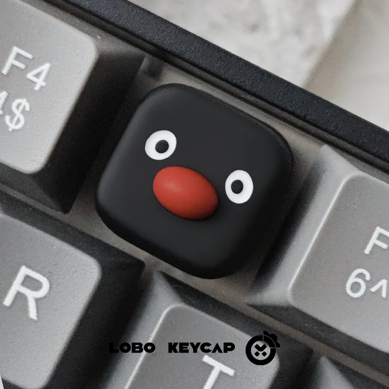 Pingu-teclas personalizadas, tapa de teclado mecánico creativa de resina única y bonita, tecla Esc personalizada, 1 ud. - imagen 5