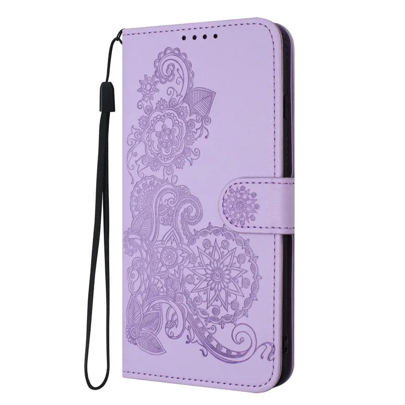 Para Xiaomi 14T Pro funda de cuero Paisley funda con soporte para Xiomi 14TPro funda tipo billetera Xiaomi14T 14T Pro funda de teléfono Coque - imagen 4