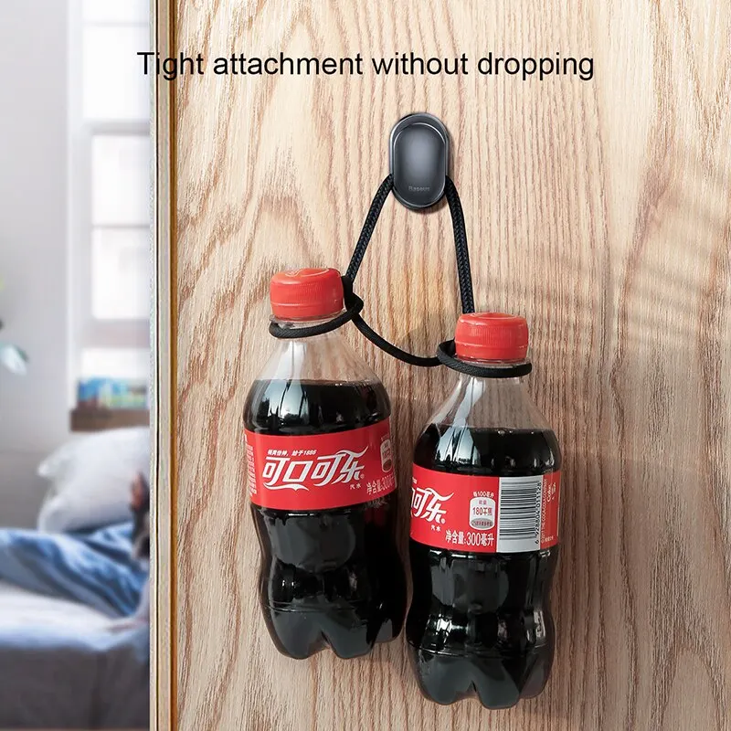 Baseus-organizador de ganchos para coche, almacenamiento de 4 piezas para bolsas, Cable USB, auriculares, llaves, sujetador automático, accesorios de Clip - imagen 4