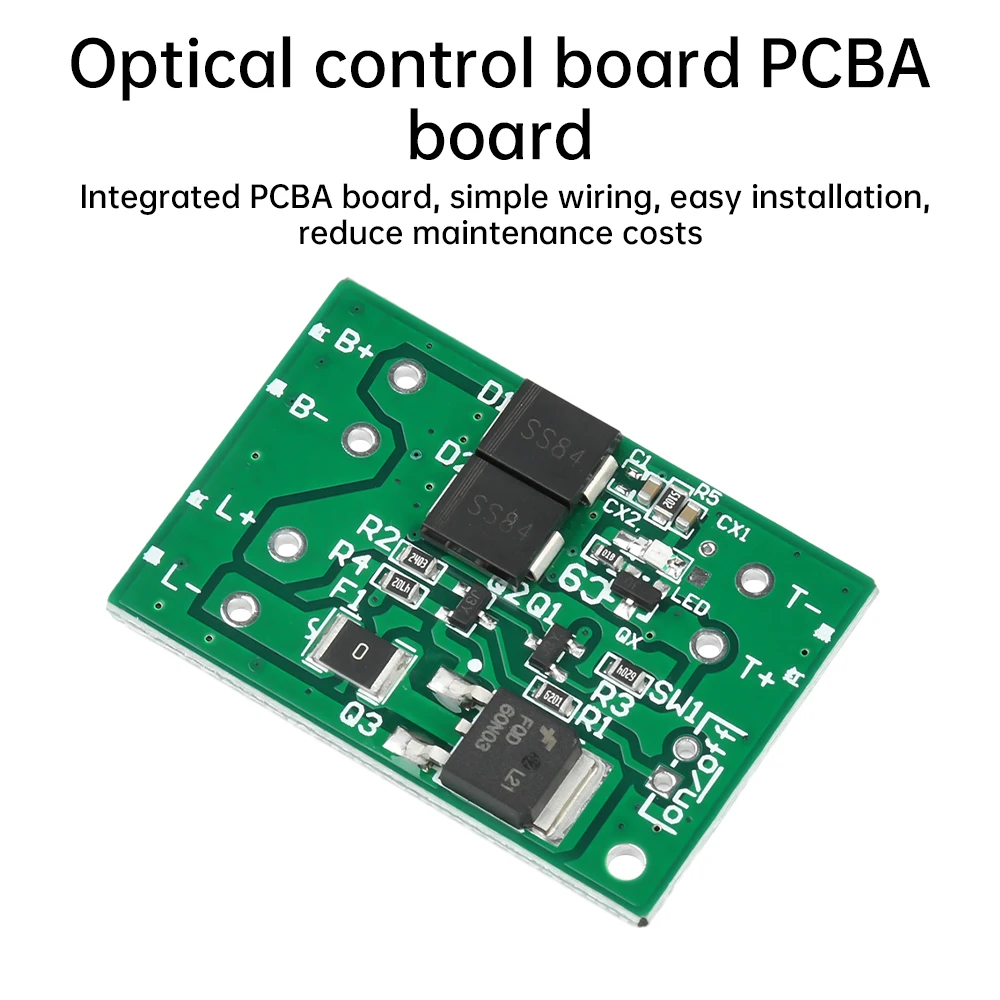 Panel Solar de 3,2 V-15V, placa de cargador de batería, interruptor de Control de lámpara, placa de Control de circuito de luz de calle de jardín, bajo consumo de energía - imagen 4