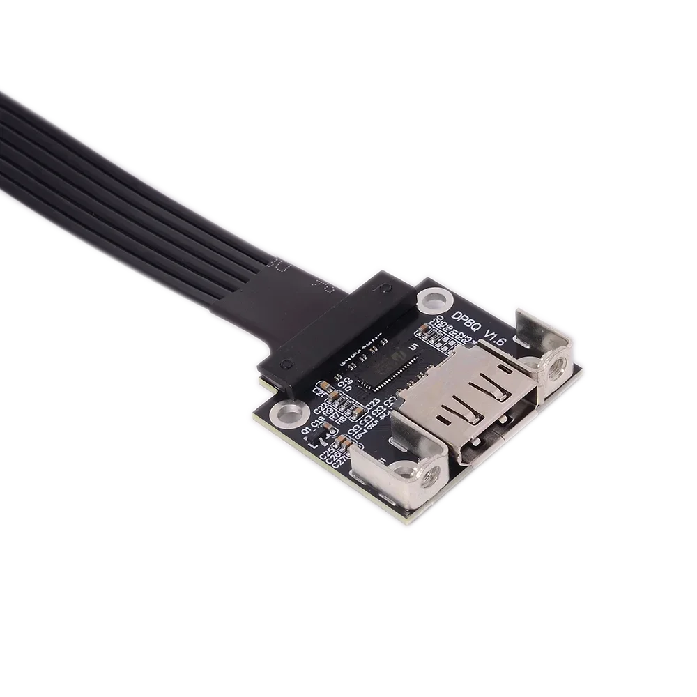 Cable plano DisplayPort 1,4 blindado 4K HDR 165Hz adaptador de puerto de pantalla vídeo PC portátil TV DP a DP1.4 extensor de cinta DisplayPort - imagen 5