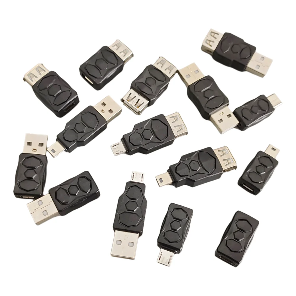 Adaptador Mini USB 2,0 a Micro tipo C macho a hembra, transmisión de datos de carga, convertidor de 480Mbps para cámara de teléfono móvil y tableta - imagen 2