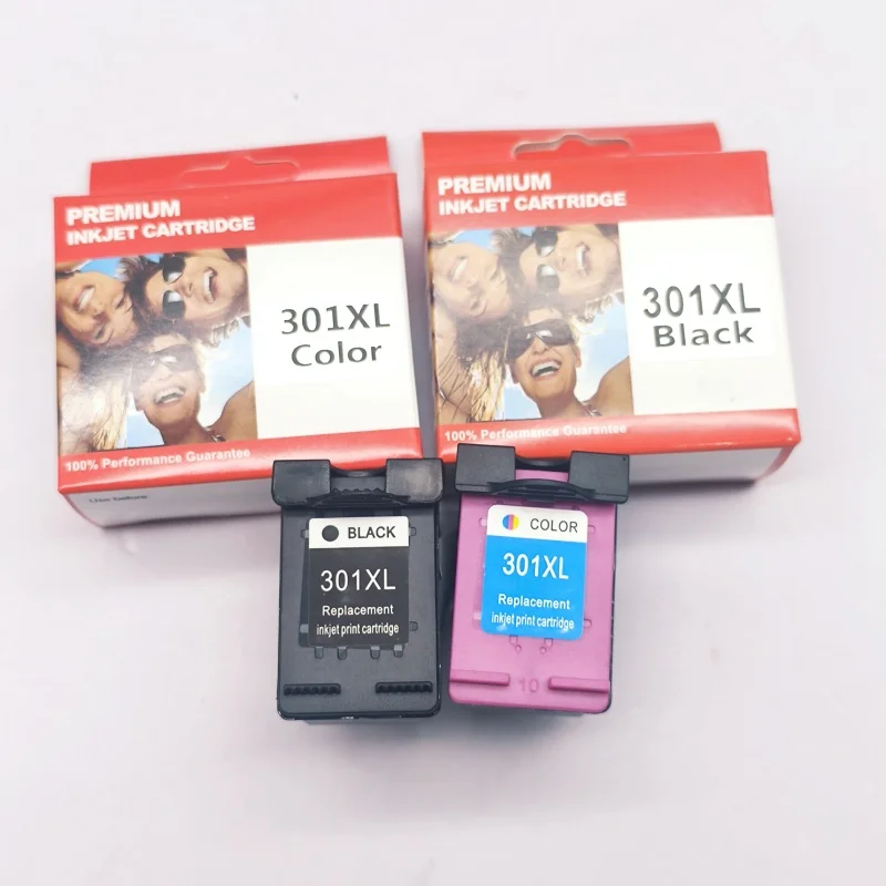 2 cartuchos de tinta negros de 2 colores 301 XL 301XL para impresora de inyección de tinta HP Deskjet 1000 1010 1050 1050A 2050 2050A 2540 Envy 4500 - imagen 3