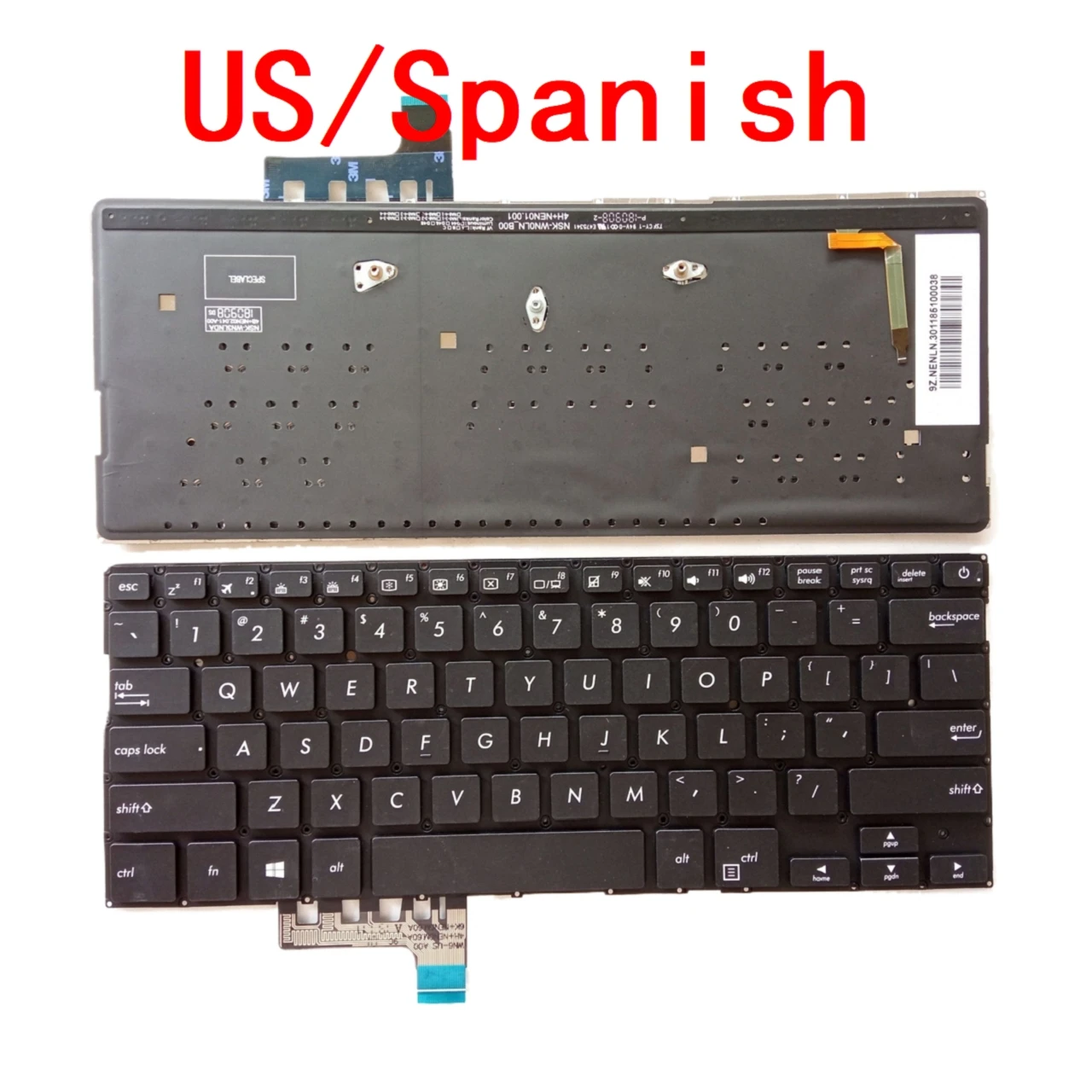 Teclado retroiluminado para ordenador portátil, accesorio para ASUS ZenBook 13, UX331, UX331U, UX331UA, UX331UAL, UX331UN, UX3310KN, 9z. Nenbu.30r